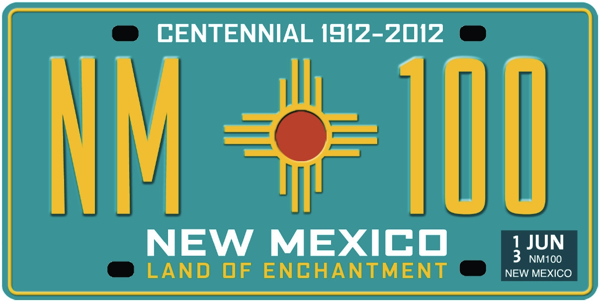 Font of new mexico vehicle plates 2017